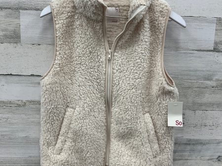 Vest Fleece By So In Cream, Size: M Online Hot Sale