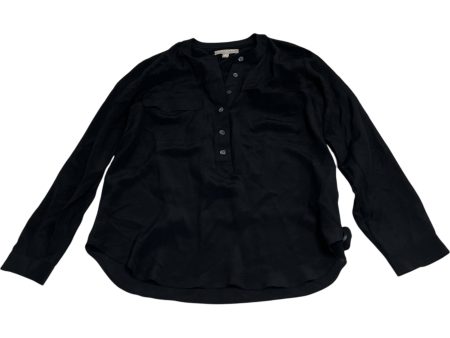 Blouse Long Sleeve By Banana Republic In Black, Size: S For Cheap