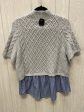 Blouse Short Sleeve By Maeve In Blue & Grey, Size: M Supply