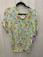 Top Short Sleeve By Clothes Mentor In Floral Print, Size: M For Discount