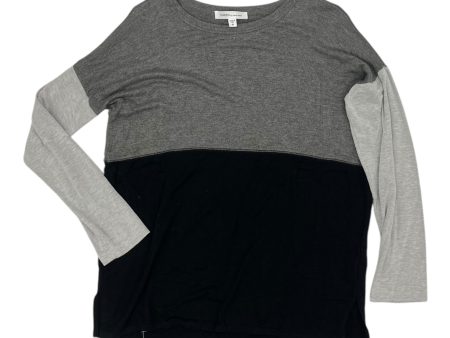 Top Ls Basic By Karen Kane In Black & Grey, Size:M Hot on Sale