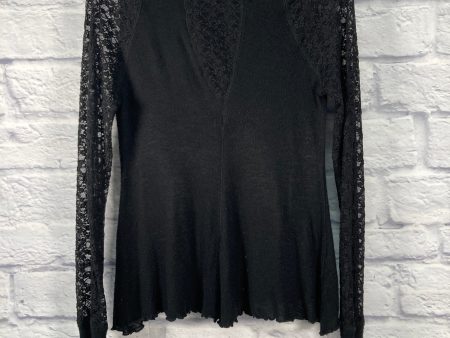 Top Long Sleeve By Free People In Black, Size: S Supply