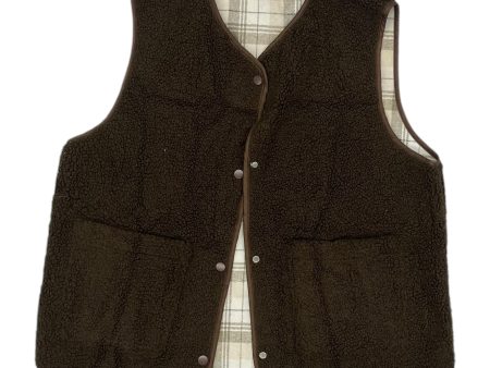 Vest Faux Fur & Sherpa By Clothes Mentor In Brown, Size:L Hot on Sale