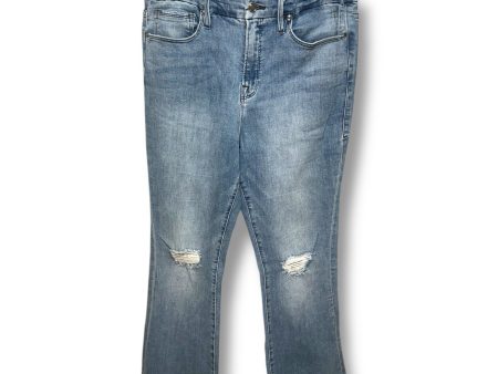 Jeans Flared By Good American In Blue Denim, Size: 14 Cheap