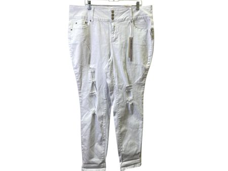 Jeans Skinny By Eighty Eight In White, Size:20 Online