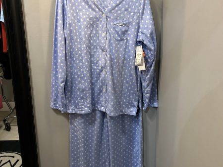 Pajamas 2pc By Croft And Barrow In Blue & White, Size: M Online