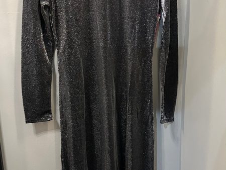 Dress Casual Maxi By adore me In Black & Silver, Size: L on Sale