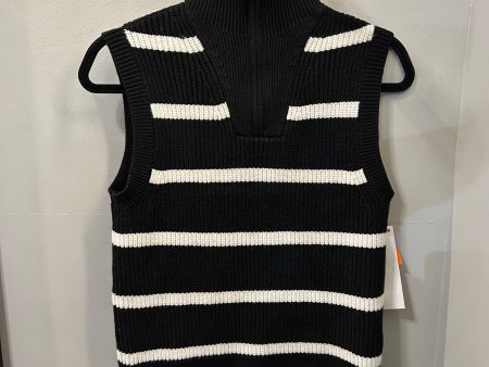 Vest Sweater By Nine West In Black & White, Size: Xs Hot on Sale