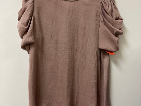 Top Short Sleeve By Naked Zebra In Mauve, Size: M Hot on Sale