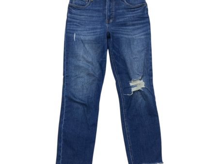 Jeans Straight By Kut In Blue Denim, Size: 4 Online Hot Sale