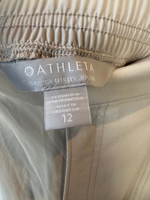 Athletic Pants By Athleta In Tan, Size: 12 For Sale