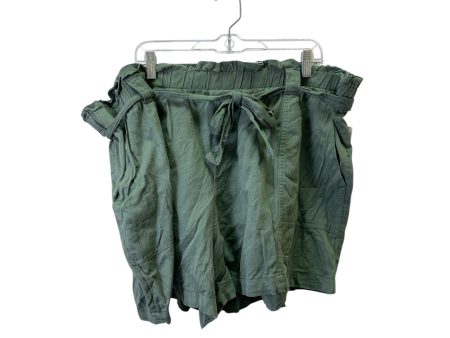 Shorts By Terra & Sky In Green, Size:22 For Sale