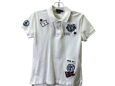 Top Ss Basic By Polo Ralph Lauren In White, Size:M For Cheap