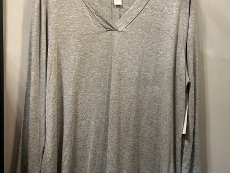 Top Long Sleeve Basic By hanro In Grey, Size: Xl on Sale