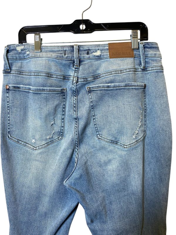 Jeans Flared By Judy Blue In Blue, Size: 14 For Cheap