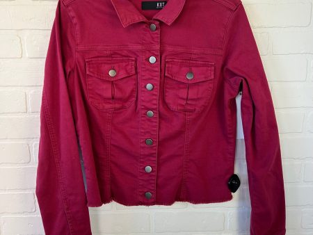 Jacket Denim By Kut In Red Denim, Size: L Supply