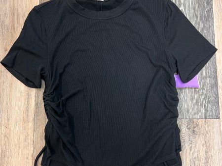 Athletic Top Short Sleeve By Lululemon In Black, Size: S Hot on Sale