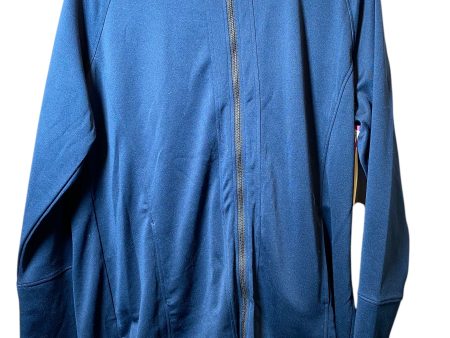 Athletic Jacket By Fruit Of The Loom In Navy, Size: 2x For Sale