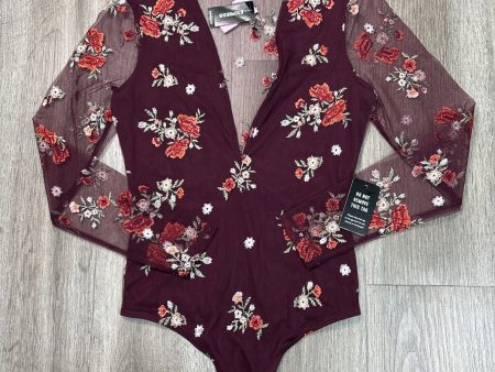 Bodysuit By Express In Floral Print, Size: Xxs on Sale