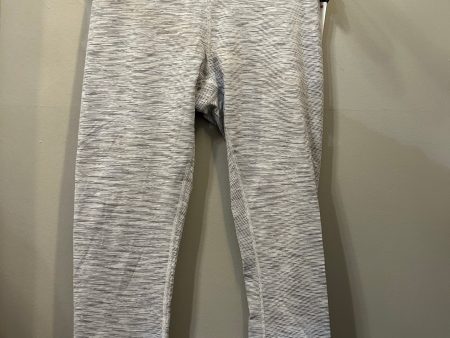 Athletic Capris By Lululemon In Grey & White, Size: 6 Online now