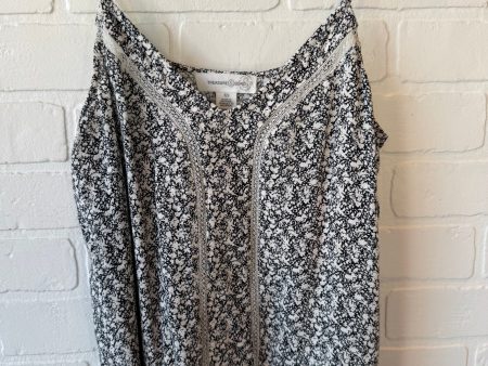 Top Sleeveless By Treasure And Bond In Black & Cream, Size: Xs For Cheap