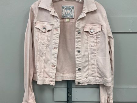 Jacket Denim By Michael By Michael Kors In Pink, Size: M Online Hot Sale