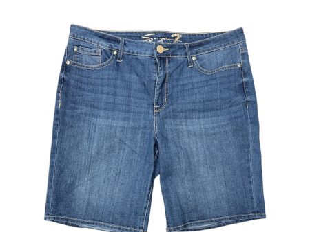 Shorts By 7 For All Mankind In Blue Denim, Size: 16 on Sale