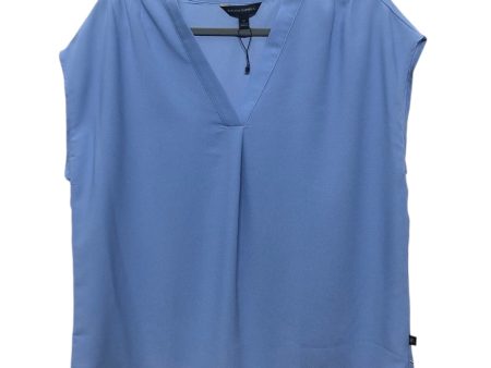 Blouse Sleeveless By Banana Republic In Blue, Size:M For Discount