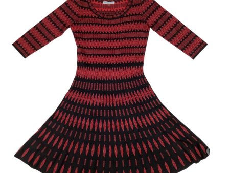 Dress Sweater By Dannyandnicole In Black & Red, Size: M Fashion