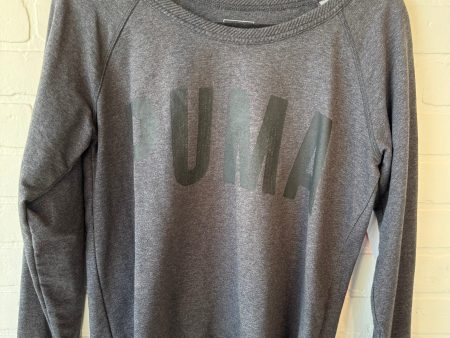 Athletic Sweatshirt Crewneck By Puma In Grey, Size: M For Discount