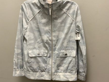 Athletic Jacket By Chicos In Grey, Size: S Hot on Sale