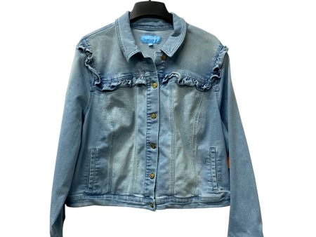 Jacket Denim By Draper James In Blue, Size:3X Cheap