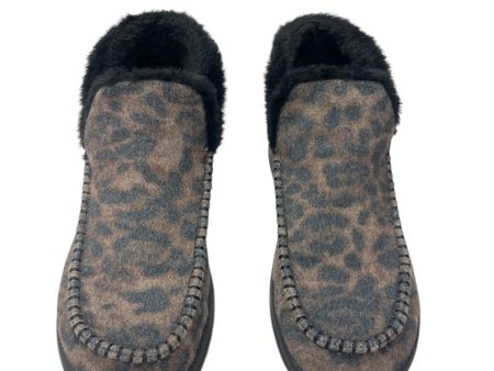 Boots Ankle Flats By Hey Dude In Animal Print, Size: 8 Online now