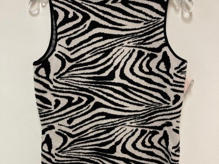 Top Sleeveless By Carmen By Carmen Marc Valvo In Black & White, Size: S Discount