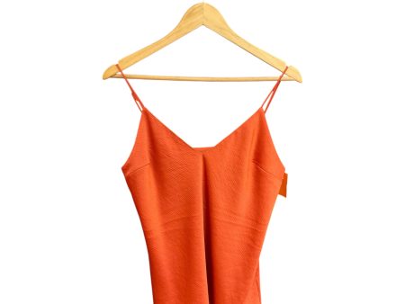 Top Sleeveless By Express In Orange, Size: M Cheap