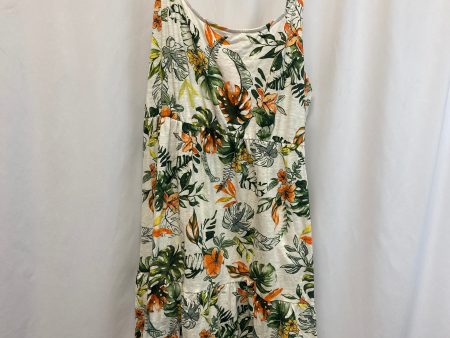 Dress Casual Maxi By Cato In Green & White, Size: Xl Cheap