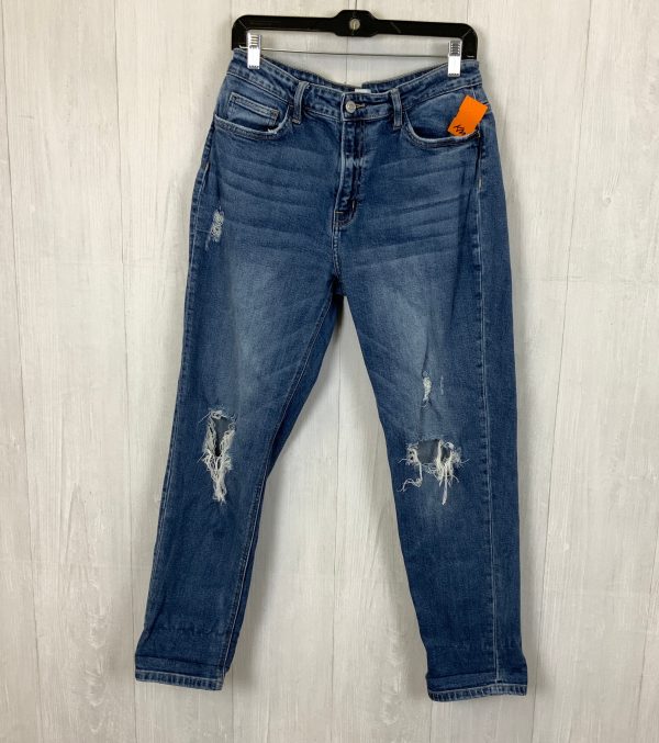 Jeans Straight By Flying Monkey In Blue Denim, Size: 10 For Sale