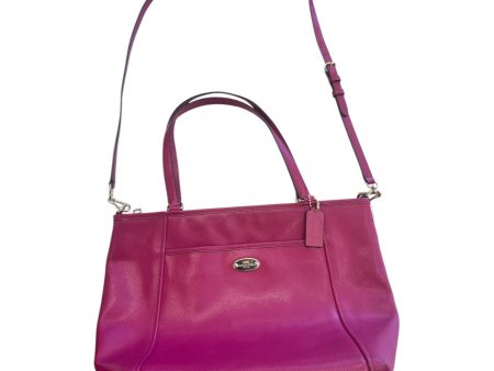 Handbag Designer By Coach In Pink, Size:Large For Discount