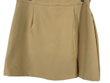 Skirt Mini & Short By Clothes Mentor In Tan, Size: 2x Online