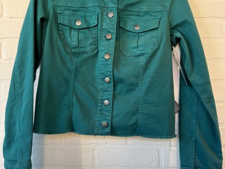 Jacket Denim By Kut In Green Denim, Size: L Supply