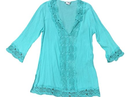 Swimwear Cover-up By La Blanca In Aqua, Size: M Hot on Sale