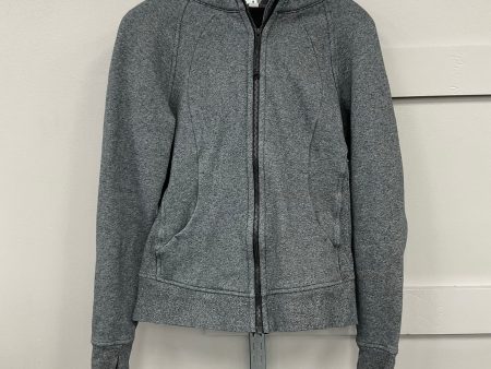 Athletic Jacket By Lululemon In Grey, Size: 6 Online Hot Sale