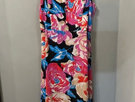 Dress Casual Maxi By Anthropologie In Black & Purple, Size: S Hot on Sale