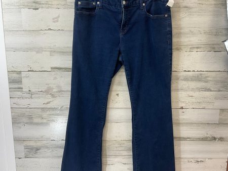 Jeans Boot Cut By Banana Republic In Blue Denim, Size: 16 For Discount