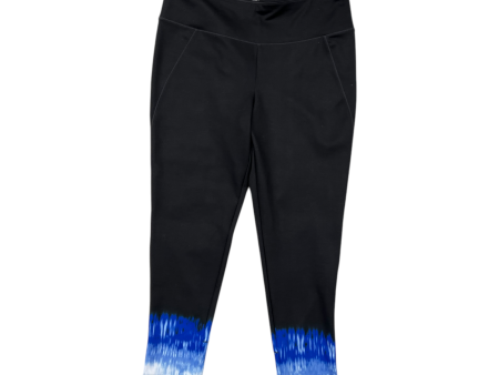 Athletic Capris By Talbots In Black & Blue, Size: M Discount