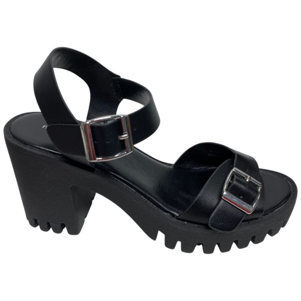 Sandals Heels Block By Madden Girl In Black, Size: 8.5 on Sale