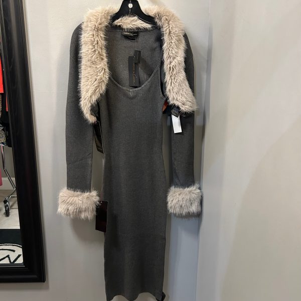 Dress Set 2pc By Bebe In Grey, Size: L Sale