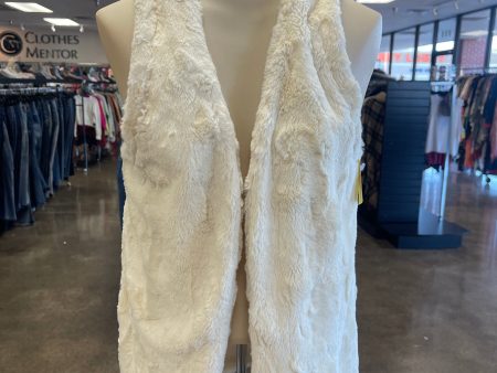 Vest Faux Fur & Sherpa By Tart In Cream, Size: Xs Discount