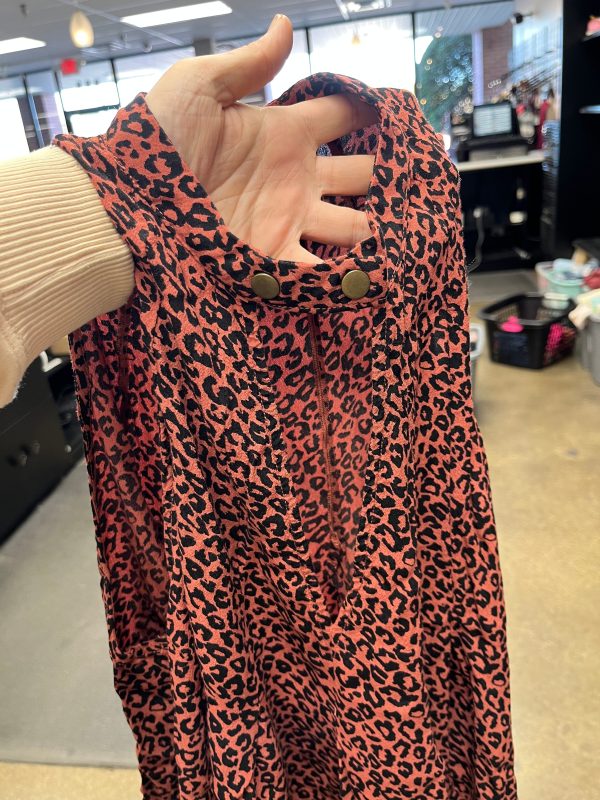 Top Sleeveless By Free People In Animal Print, Size: M Online Sale