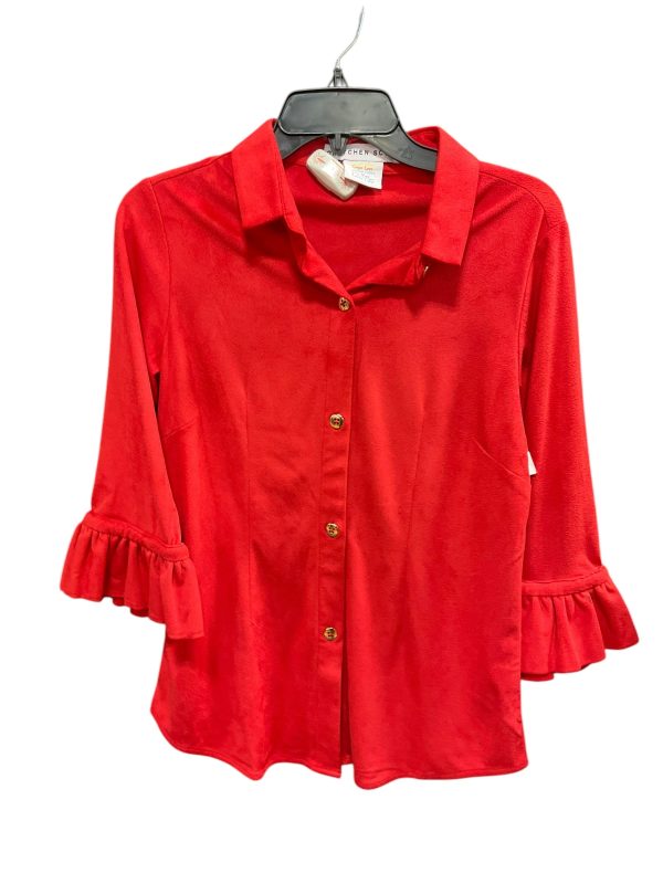 Top 3 4 Sleeve By Gretchen Scott In Red, Size: S Online